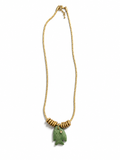 Girl and the Sea Necklace in Green Aventurine