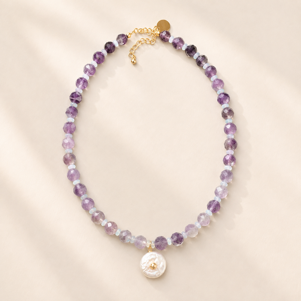 Miramar Necklace in Amethyst